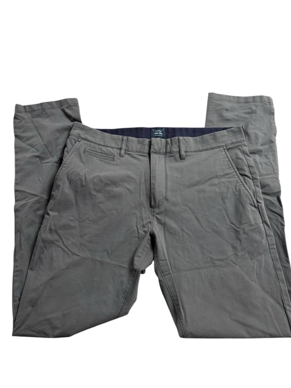 J. Crew mens 484 slim-fit tech pant Straight Fit Gray Chino Pants 32x32 gray